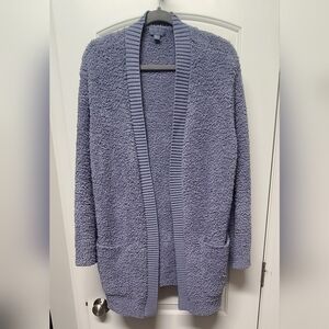 BarefootDreams Cozy Blue Open-Front Women's Sweater